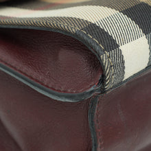 Burberry Burgundy House Check Macken Crossbody Bag