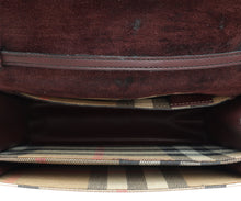 Burberry Burgundy House Check Macken Crossbody Bag