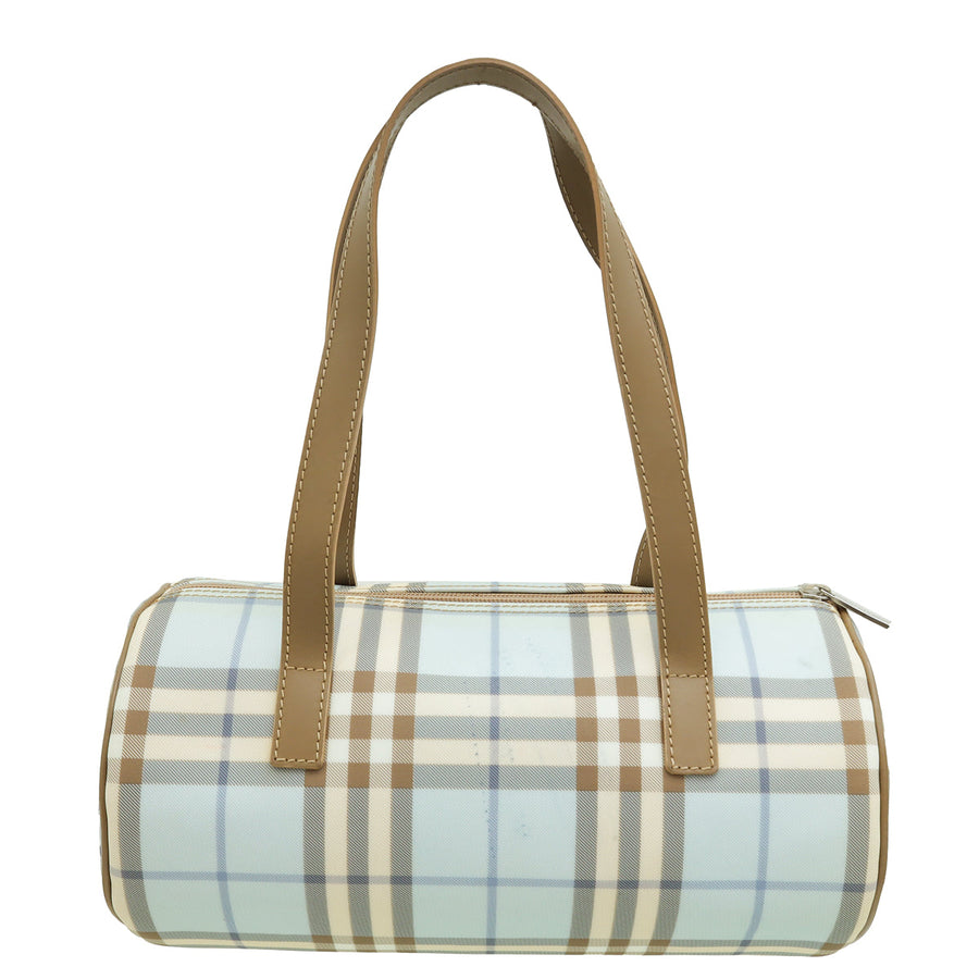Burberry Multicolor Nova Check PVC Boston Bag