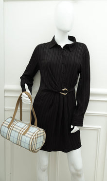 Burberry Multicolor Nova Check PVC Boston Bag