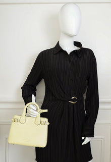 Burberry Light Yellow Banner Mini Tote Bag