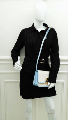 Burberry Bicolor TB Logo Small Flap Bag
