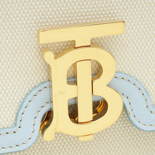 Burberry Bicolor TB Logo Small Flap Bag