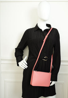 Burberry Blush Pink Triple Zipped Crossbody Bag