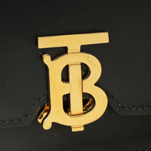 Burberry Black TB Logo Chain Belt Bag