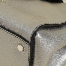 Burberry Metallic Silver Small Buckle Tote Bag