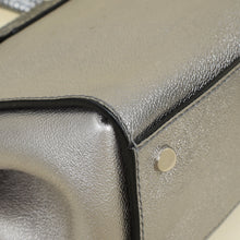 Burberry Metallic Silver Small Buckle Tote Bag
