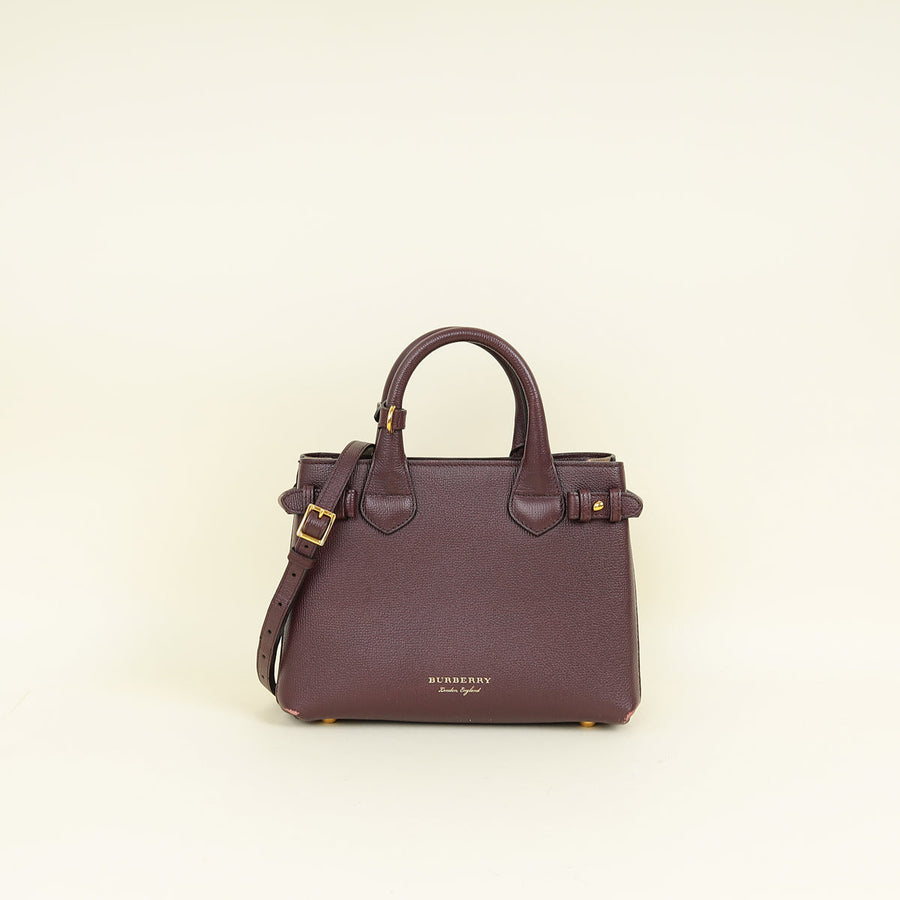 Burberry Bicolor Banner Tote Small Bag