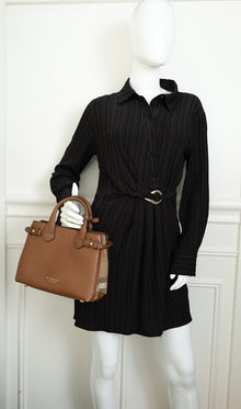 Burberry Tan Banner Tote Small Bag