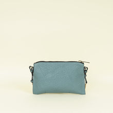 Burberry Blue Grey Heritage Grained Chichester Crossbody Bag