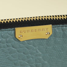 Burberry Blue Grey Heritage Grained Chichester Crossbody Bag