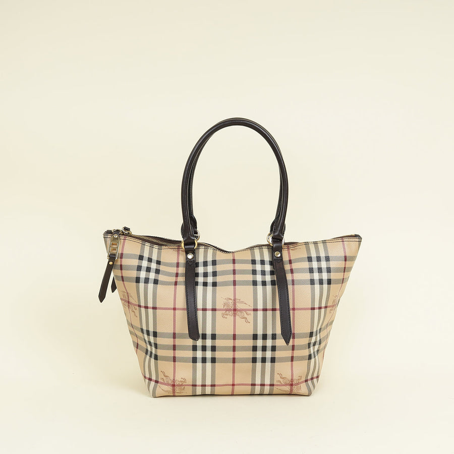 Burberry Beige Haymarket Check Salisbury Tote Bag