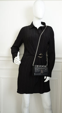 Burberry Black TB Logo Studded Mini Chain Bag