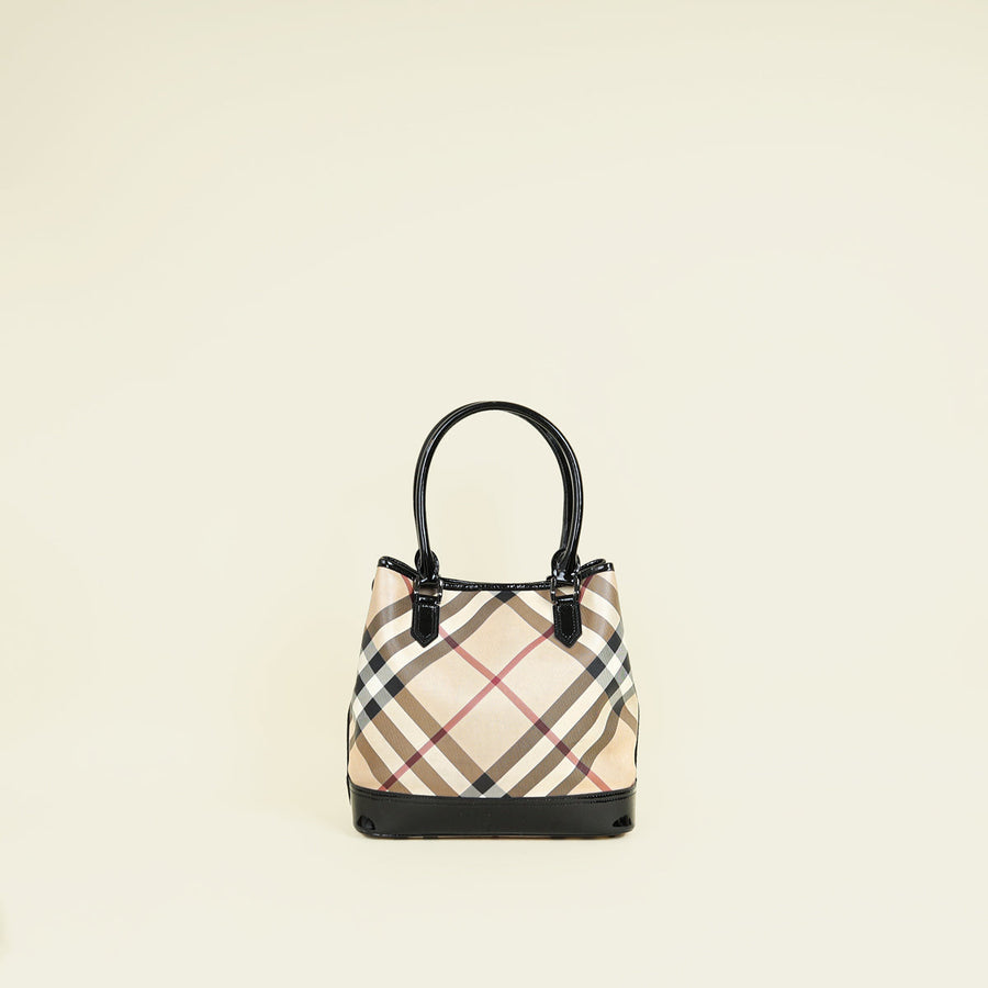 Burberry Multicolor Novacheck Tote Bag