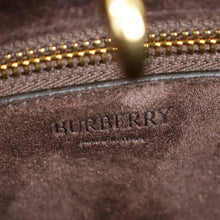 Burberry Chocolate Rocking Horse Suede Medium Tote Bag