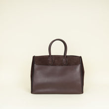 Burberry Chocolate Rocking Horse Suede Medium Tote Bag