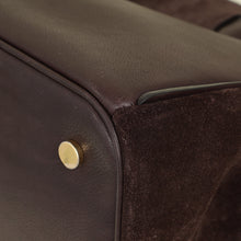 Burberry Chocolate Rocking Horse Suede Medium Tote Bag