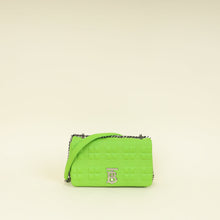 Burberry Brilliant Green Quilted Lola Small Flap Chain Bag