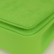 Burberry Brilliant Green Quilted Lola Small Flap Chain Bag