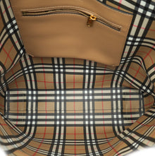 Burberry Light Camel Embossed Crest Large Tote Bag