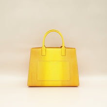 Burberry Marigold Lizard Embossed Frances Top Handle Bag