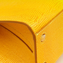 Burberry Marigold Lizard Embossed Frances Top Handle Bag
