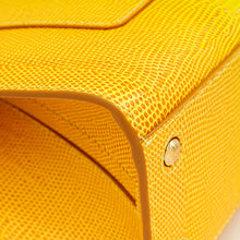 Burberry Marigold Lizard Embossed Frances Top Handle Bag