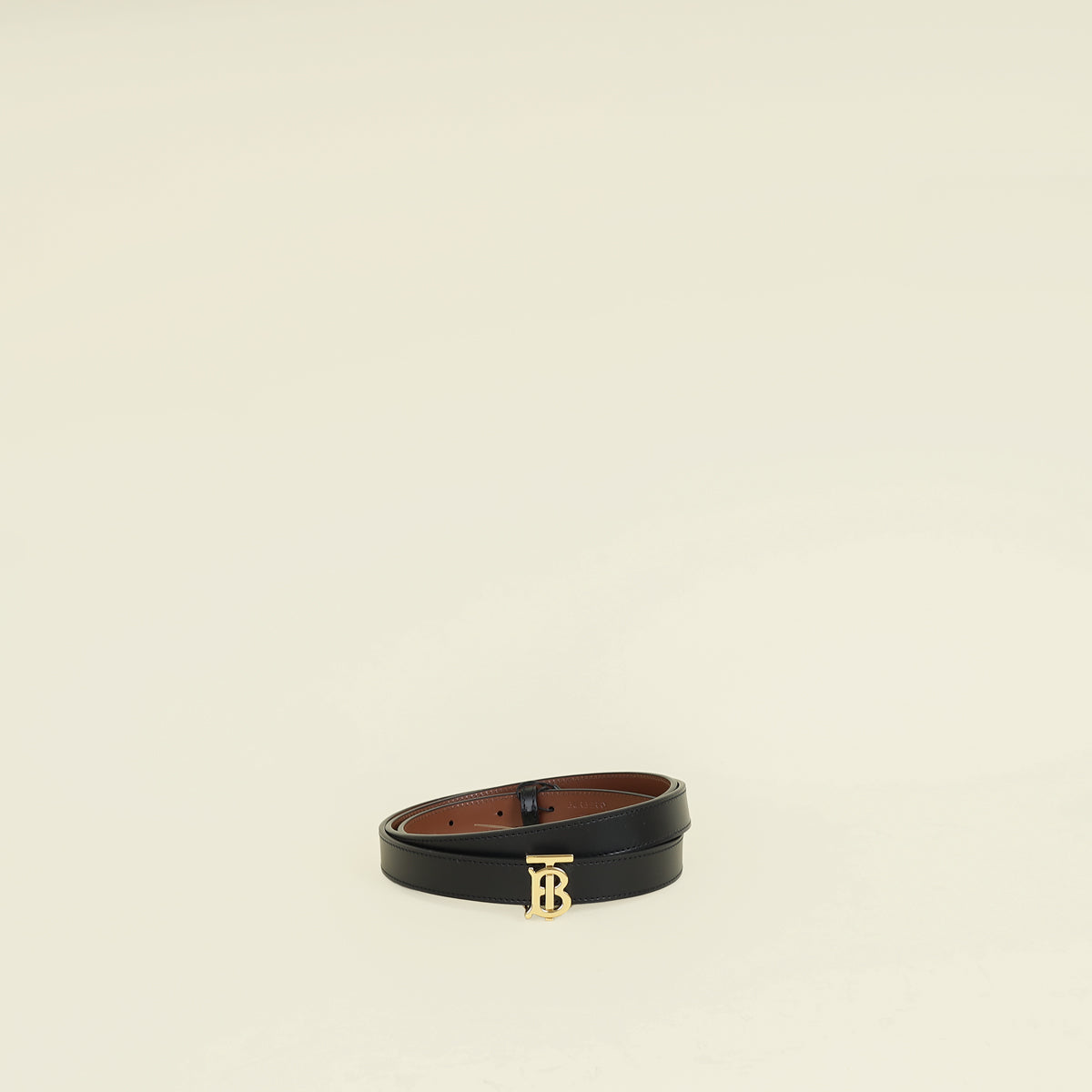 Burberry Bicolor Reversible TB Buckle Belt