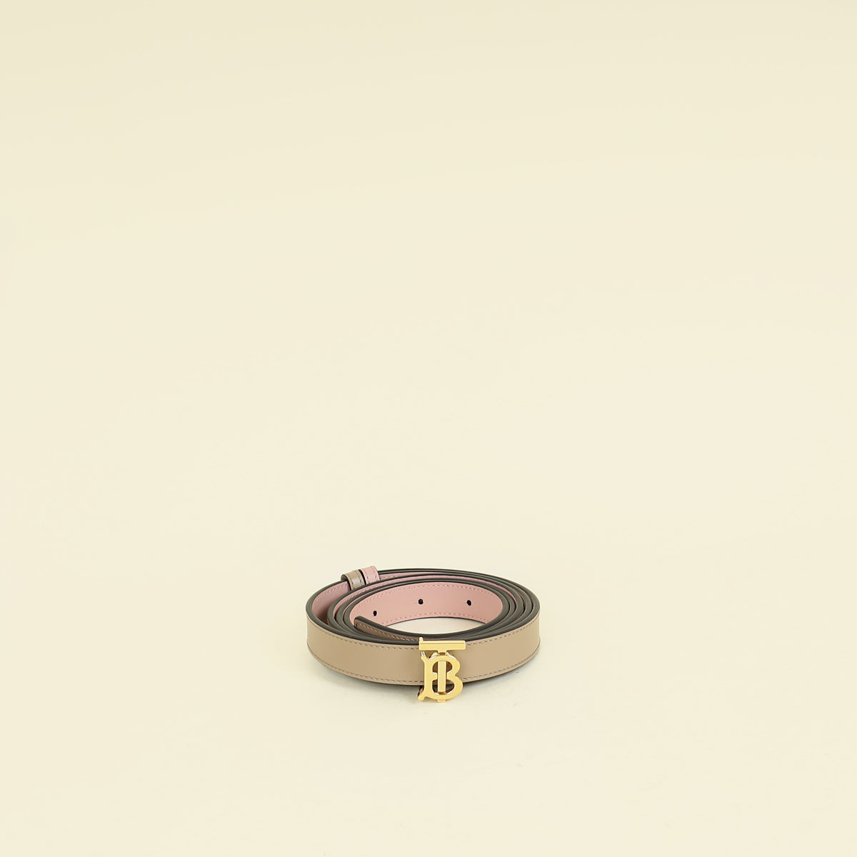 Burberry Bicolor Reversible TB Buckle Belt