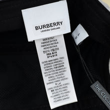 Burberry Light Grey Logo Applique Cotton Bucket Hat