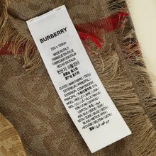 Burberry Brown TB Monogram Check Scarf