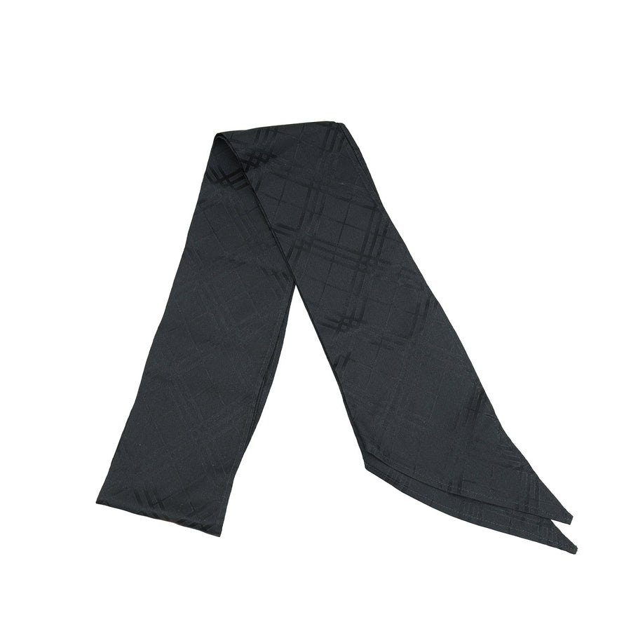 Burberry Black Checked Pointed-Tip Scarf