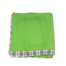 Burberry Green Nova Check Silk Scarf