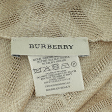 Burberry Champagne Silk Scarf
