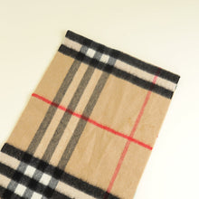Burberry Archive Beige Check Cashmere Scarf w/ Initials JFK