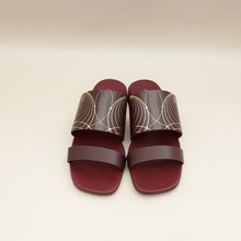 Burberry Dark Maroon Myla Sandals 37.5