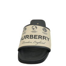 Burberry Beige Carolyn Logo Flat Slide Sandals 37
