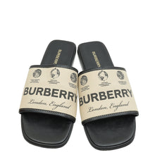 Burberry Beige Carolyn Logo Flat Slide Sandals 37