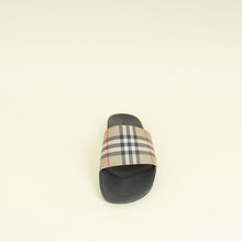 Burberry Archive Beige Vintage Check Furley Slides 44
