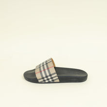 Burberry Archive Beige Vintage Check Furley Slides 44