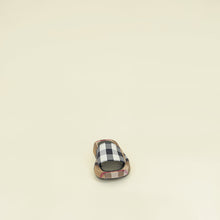 Burberry Beige Multicolor Buckingham Slides Sandal 36