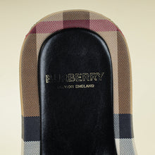 Burberry Beige Multicolor Buckingham Slides Sandal 36