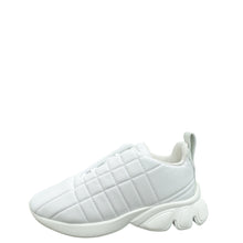 Burberry White Axburton Low-top Quilted Sneakers 37.5