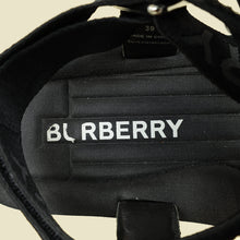 Burberry Black Patterson Velcro Flat Sandals 39