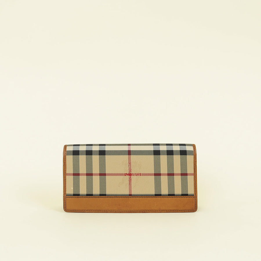 Burberry Tan Continental Wallet