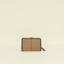Burberry Bicolor House Check Hampstead French Wallet