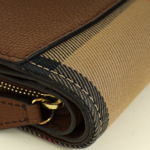 Burberry Bicolor House Check Hampstead French Wallet