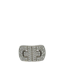 Bvlgari 18K White Gold Parentesi Revolution Diamond Ring 53