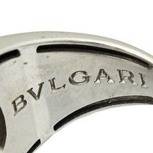 Bvlgari 18K White Gold Parentesi Revolution Diamond Ring 53