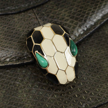 Bvlgari Dark Olive Karung Serpenti Forever Top Handle Small Bag